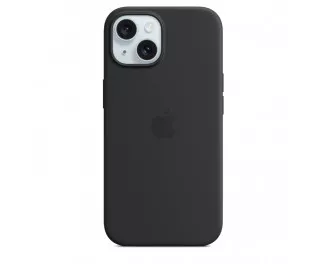 Чехол для Apple iPhone 15 Plus  Apple Silicone Case with MagSafe Black (MT103)