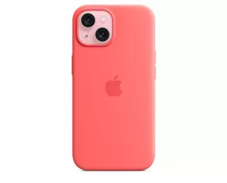 Чехол для Apple iPhone 15 Plus  Apple Silicone Case with MagSafe Guava (MT163)