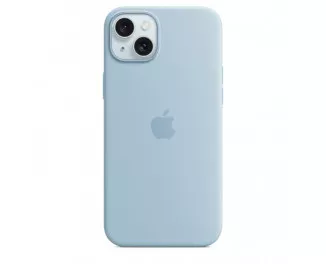 Чехол для Apple iPhone 15 Plus  Apple Silicone Case with MagSafe Light Blue (MWNH3ZM/A)