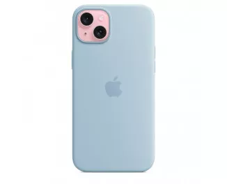 Чехол для Apple iPhone 15 Plus  Apple Silicone Case with MagSafe Light Blue (MWNH3ZM/A)