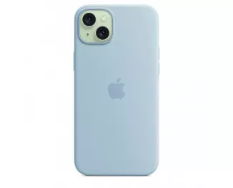 Чехол для Apple iPhone 15 Plus  Apple Silicone Case with MagSafe Light Blue (MWNH3ZM/A)