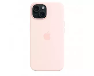 Чохол для Apple iPhone 15 Plus  Apple Silicone Case with MagSafe Light Pink (MT143)