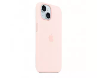 Чохол для Apple iPhone 15 Plus  Apple Silicone Case with MagSafe Light Pink (MT143)