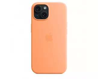 Чохол для Apple iPhone 15 Plus  Apple Silicone Case with MagSafe Orange Sorbet (MT173)