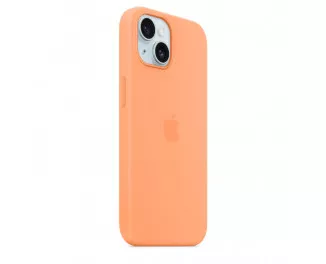 Чохол для Apple iPhone 15 Plus  Apple Silicone Case with MagSafe Orange Sorbet (MT173)