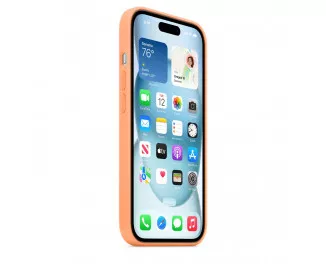 Чохол для Apple iPhone 15 Plus  Apple Silicone Case with MagSafe Orange Sorbet (MT173)