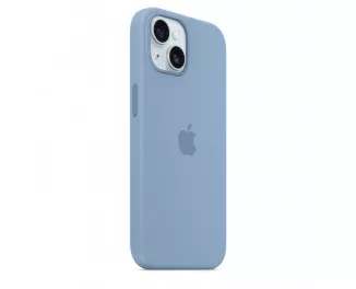 Чохол для Apple iPhone 15 Plus  Apple Silicone Case with MagSafe Winter Blue (MT193)