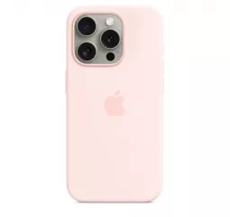 Чехол для Apple iPhone 15 Pro  Apple Silicone Case with MagSafe Light Pink (MT1F3)