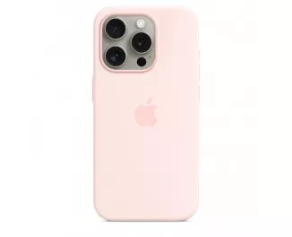 Чехол для Apple iPhone 15 Pro  Apple Silicone Case with MagSafe Light Pink (MT1F3)