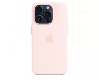 Чехол для Apple iPhone 15 Pro  Apple Silicone Case with MagSafe Light Pink (MT1F3)