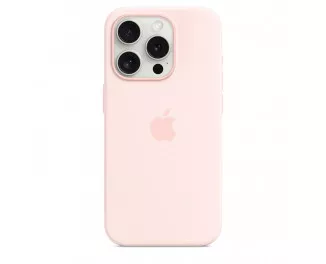 Чехол для Apple iPhone 15 Pro  Apple Silicone Case with MagSafe Light Pink (MT1F3)
