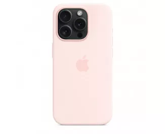 Чехол для Apple iPhone 15 Pro  Apple Silicone Case with MagSafe Light Pink (MT1F3)