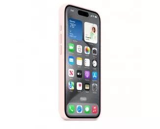 Чехол для Apple iPhone 15 Pro  Apple Silicone Case with MagSafe Light Pink (MT1F3)