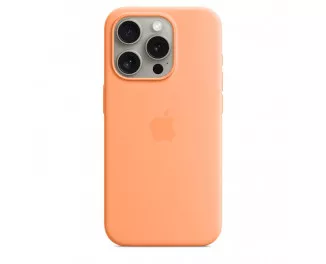 Чехол для Apple iPhone 15 Pro  Apple Silicone Case with MagSafe Orange Sorbet (MT1H3)