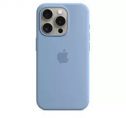 Чехол для Apple iPhone 15 Pro  Apple Silicone Case with MagSafe Winter Blue (MT1L3)