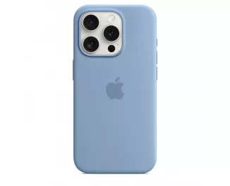 Чехол для Apple iPhone 15 Pro  Apple Silicone Case with MagSafe Winter Blue (MT1L3)