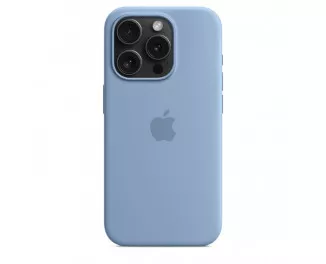 Чехол для Apple iPhone 15 Pro  Apple Silicone Case with MagSafe Winter Blue (MT1L3)