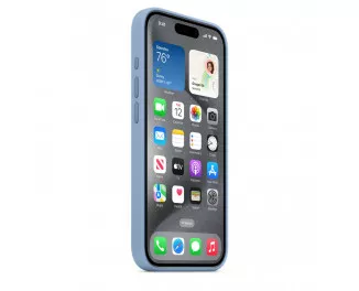 Чехол для Apple iPhone 15 Pro  Apple Silicone Case with MagSafe Winter Blue (MT1L3)
