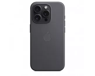 Чехол для Apple iPhone 15 Pro Max  Apple FineWoven Case with MagSafe Black (MT4V3)