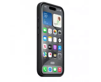 Чехол для Apple iPhone 15 Pro Max  Apple FineWoven Case with MagSafe Black (MT4V3)
