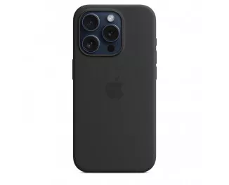 Чехол для Apple iPhone 15 Pro Max  Apple Silicone Case with MagSafe Black (MT1M3)