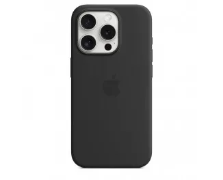 Чехол для Apple iPhone 15 Pro Max  Apple Silicone Case with MagSafe Black (MT1M3)