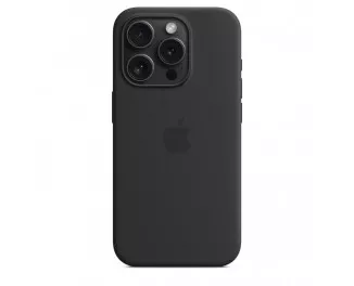 Чехол для Apple iPhone 15 Pro Max  Apple Silicone Case with MagSafe Black (MT1M3)