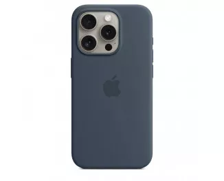 Чехол для Apple iPhone 15 Pro Max  Apple Silicone Case with MagSafe Storm Blue (MT1P3)