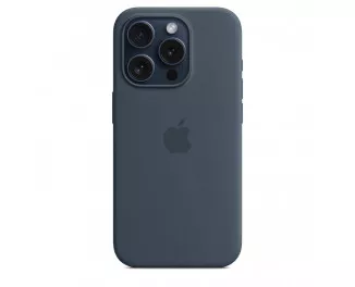 Чехол для Apple iPhone 15 Pro Max  Apple Silicone Case with MagSafe Storm Blue (MT1P3)