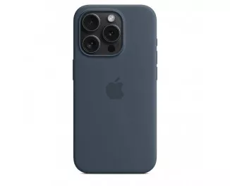 Чехол для Apple iPhone 15 Pro Max  Apple Silicone Case with MagSafe Storm Blue (MT1P3)