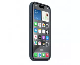 Чехол для Apple iPhone 15 Pro Max  Apple Silicone Case with MagSafe Storm Blue (MT1P3)