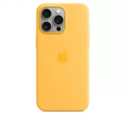 Чехол для Apple iPhone 15 Pro Max  Apple Silicone Case with MagSafe Sunshine (MWNP3ZM/A)
