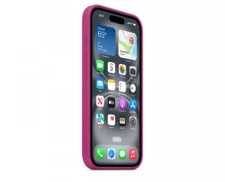 Чехол для Apple iPhone 16  Apple Silicone Case with MagSafe Fuchsia (MYY53)