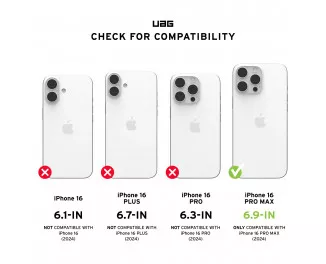 Чехол для Apple iPhone 16 Pro Max UAG Civilian Magsafe Olive Drab