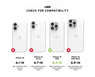 Чехол для Apple iPhone 16 Pro UAG Pathfinder Magsafe Cloud Blue (114468114151)
