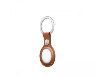Чехол для поискового брелка Apple AirTag Leather Key Ring Saddle Brown (MX4M2)