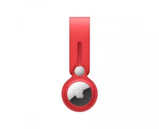 Чехол для поискового брелка Apple AirTag Leather Loop (PRODUCT)RED (MK0V3)