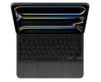 Чехол-клавиатура Apple Magic Keyboard для iPad Pro 11 2024 Ukrainian Black (MWR23UA/A)