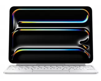 Чохол-клавіатура Apple Magic Keyboard для iPad Pro 11 2024 Ukrainian White (MWR03UA/A)