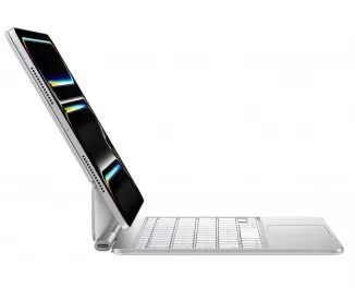 Чохол-клавіатура Apple Magic Keyboard для iPad Pro 11 2024 Ukrainian White (MWR03UA/A)