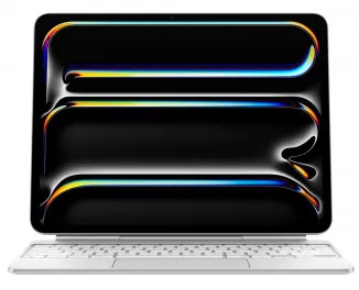 Чохол-клавіатура Apple Magic Keyboard для iPad Pro 13 2024 Ukrainian White (MWR43UA/A)