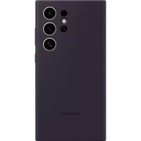 Чехол Samsung для Galaxy S24 Ultra (S928), Silicone Case, фиолетовый темный