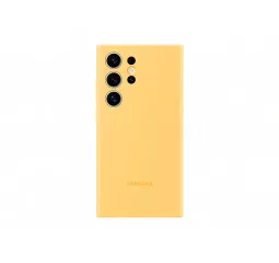 Чехол Samsung для Galaxy S24 Ultra (S928), Silicone Case, желтый