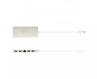 Док-станция J5create USB-C 6-в-1 (JCD381-N)