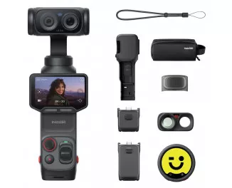 Экшн-камера Insta360 Luna Ultra Creator Bundle Cosmic Black (CINSABTA-LUNA03)