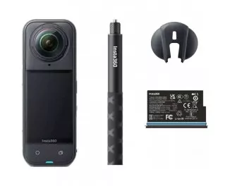Экшн-камера Insta360 X5 Starter Bundle - Midnight Black (CINSAAHA-X534)