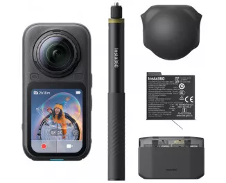 Екшн-камера Insta360 X6 Essentials Bundle - Midnight Black (CINSABXA-X603)