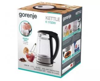 Електрочайник Gorenje K17GDW