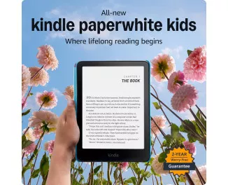 Электронная книга Amazon Kindle Paperwhite Kids 12th Gen. 16GB (2024) Black with Cyber City Cover
