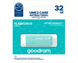 Флешка USB 3.0 32GB GOODRAM UME3 Care Green (UME3-0320CRR11)
